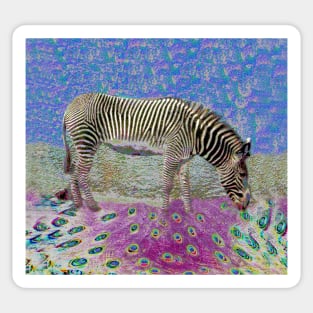 Dusty Zebra Dreams Sticker